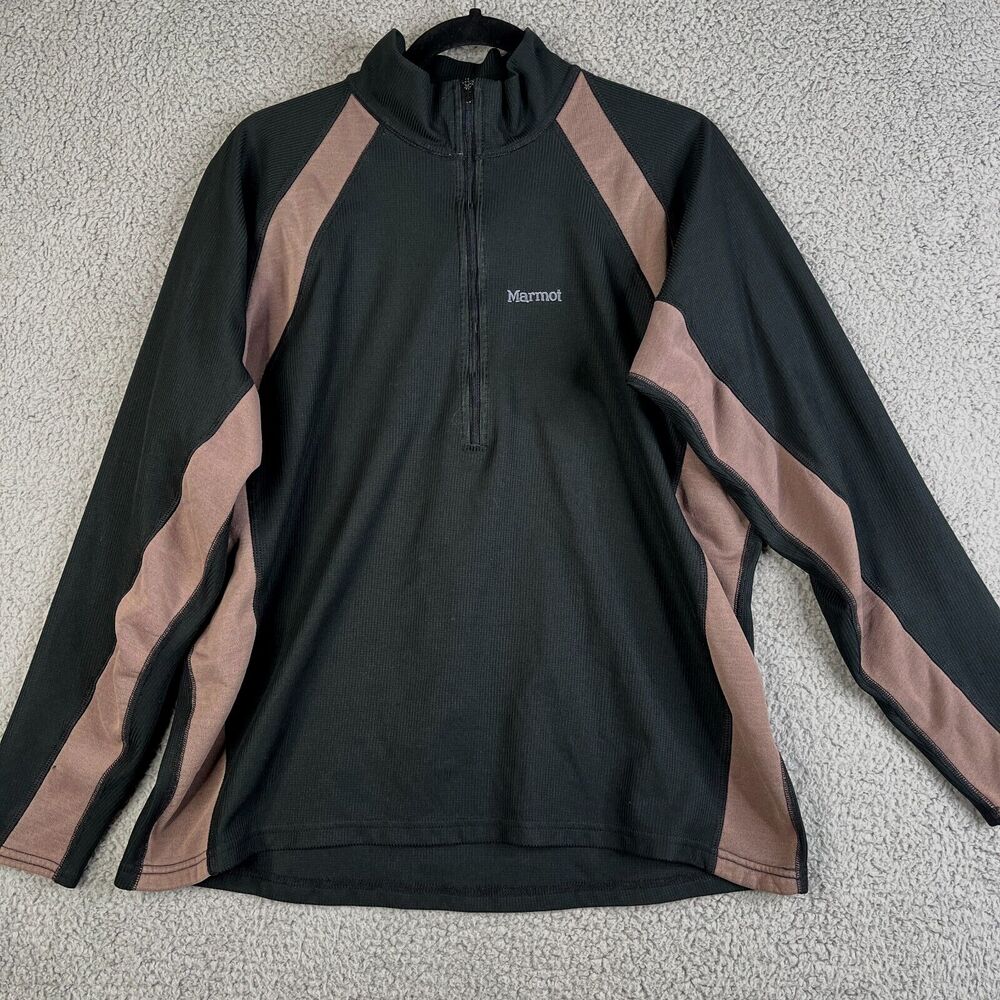 MARMOT Jacket Womens L Pullover 1/2 Zip Windstopper N25 Sweater Cycling Hiking
